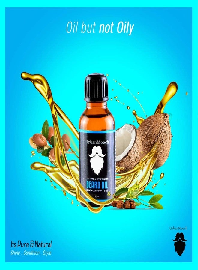 UrbanMooch Beard Gooming Kit for Men | Organic Beard Oil | U Shape Beard Comb Combo Set | Promotes Beard Growth, Nourishes & Conditions | Grow & Style Your Beard The Way You Want - Image 5